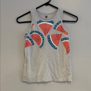 Girls Tea Collection Watermelon Tank Top - Blue w/watermelons